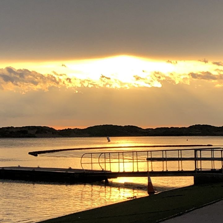 Sunset at Crosby Marina