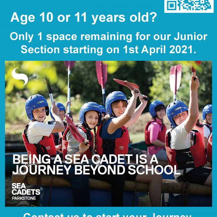 Junior Cadet Spaces Limited!