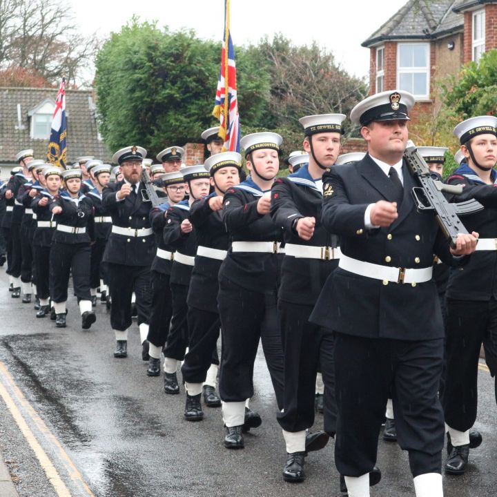 Norwich Sea Cadets Attend Wells-next-the-sea Trafalgar Day Parade 2022