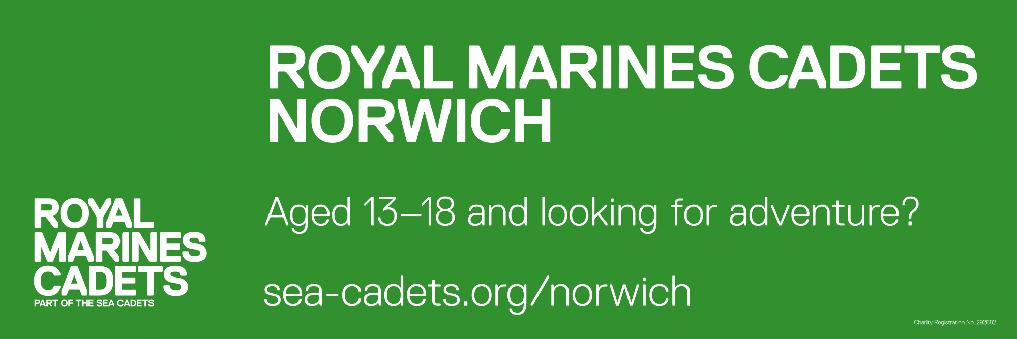 Royal Marines Cadets Recruitment Banner