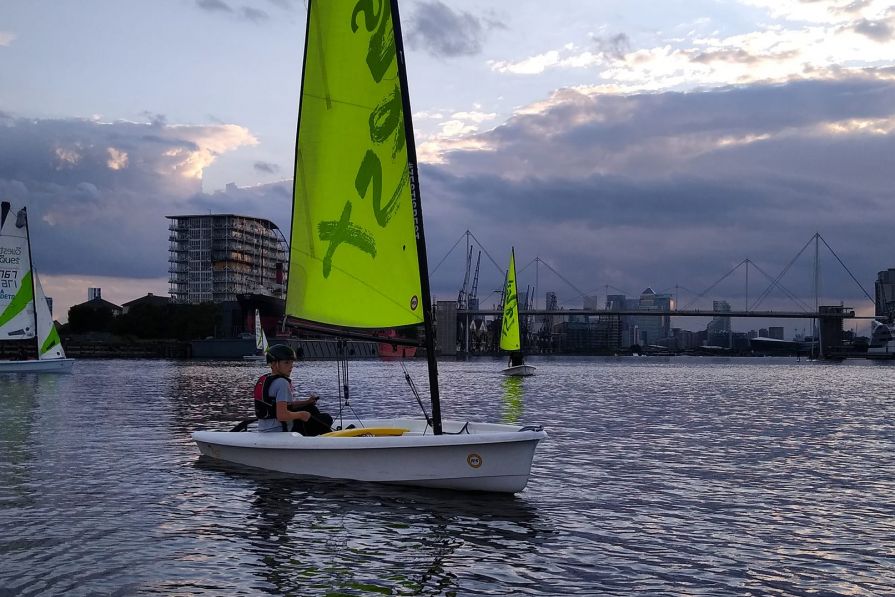 Boating at the Royal Docks 2021